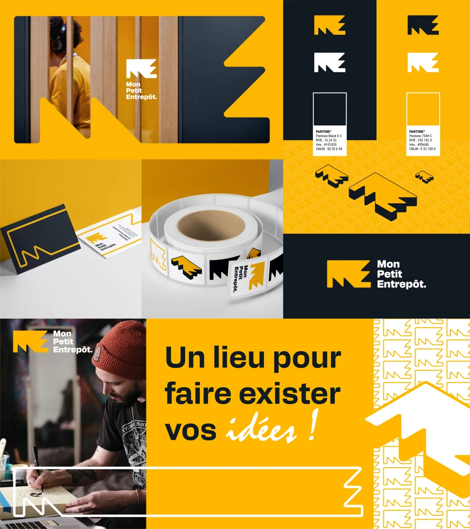 Mon Petit Entrepôt identité visuelle