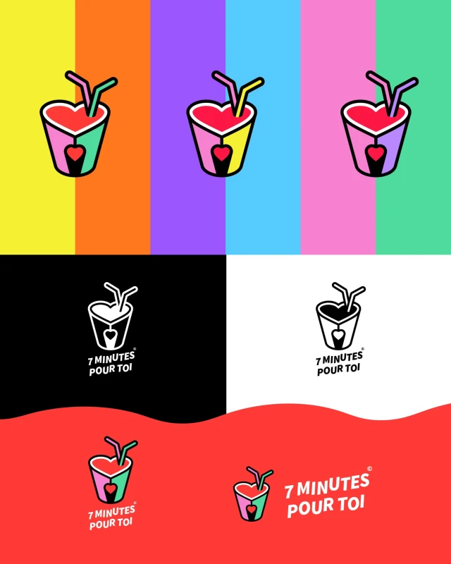 Identité visuelle de 7 Minutes pour Toi — visuel 3