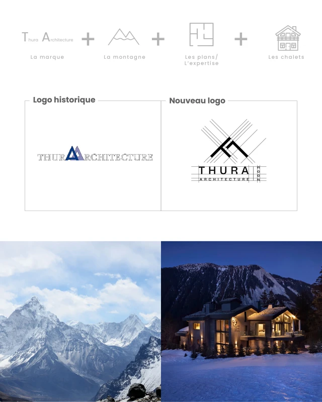 Identité visuelle de Agence Thura Architecture – Courchevel & Méribel — visuel 2