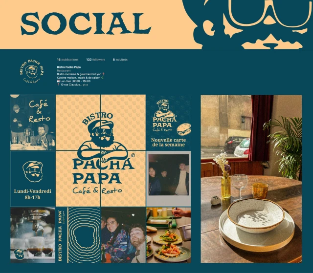 Identité visuelle de Bistro Pacha Papa — visuel 12