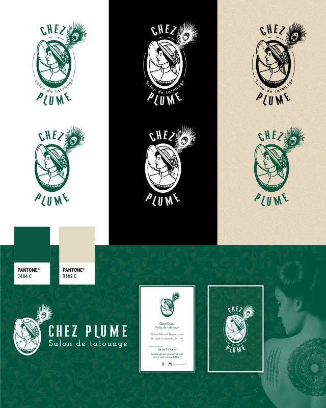 Identité visuelle de Chez Plume, visuel 3