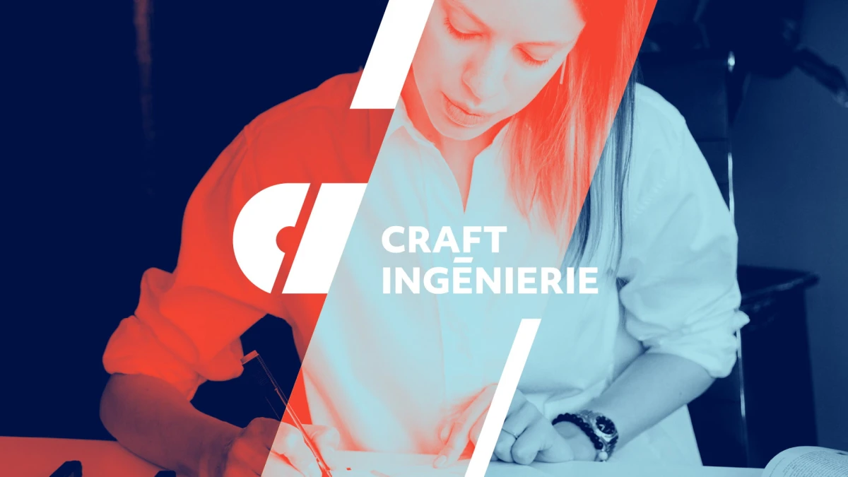 Logo et identité visuelle de Craft Ingénierie, créés par Bertrand Dejean