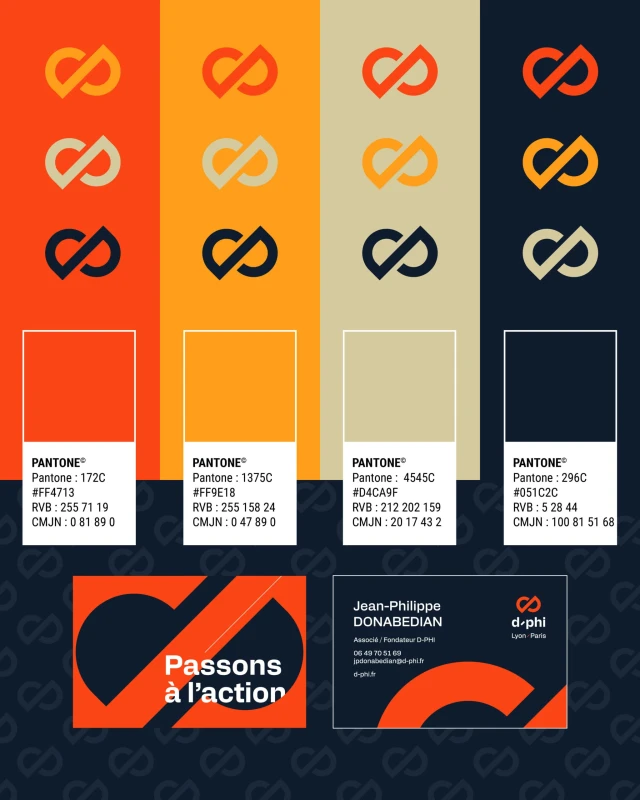 Identité visuelle de D-PHI – Ingénierie et conseil en énergie/carbone — visuel 6