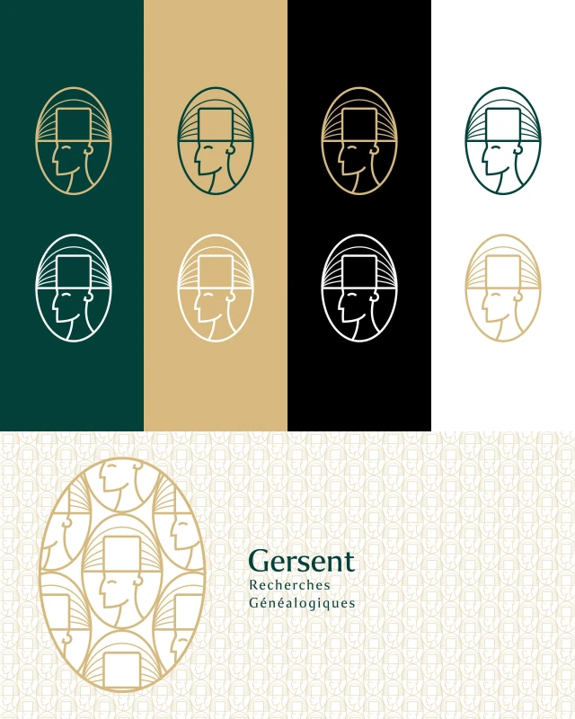 Identité visuelle de Gersent – Recherches Généalogiques, visuel 5
