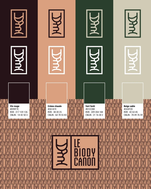 Identité visuelle de Le Biody Canon – Bar à vin à Lyon, visuel 4