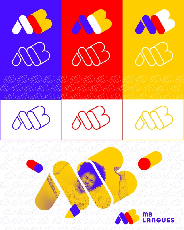 Identité visuelle de MBLangues — visuel 4