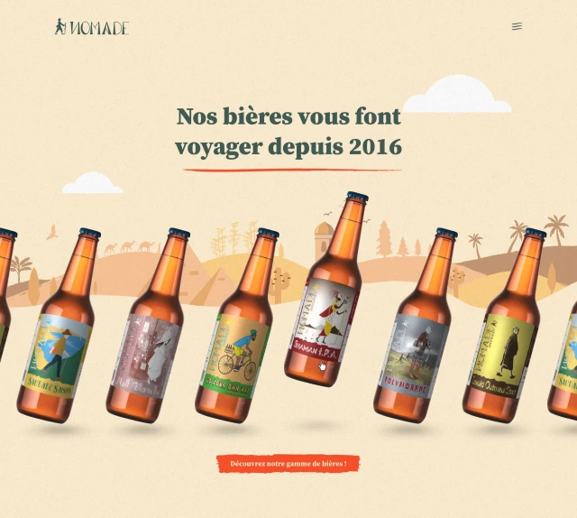 Identité visuelle de Nomade Brewery — visuel 17