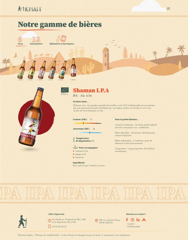 Identité visuelle de Nomade Brewery, visuel 26