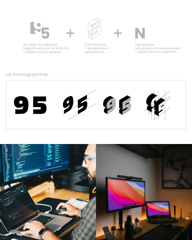 Maquette du site web, Studio web Neuf Cinq