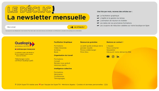 Écran du site web SuperTilt refondu