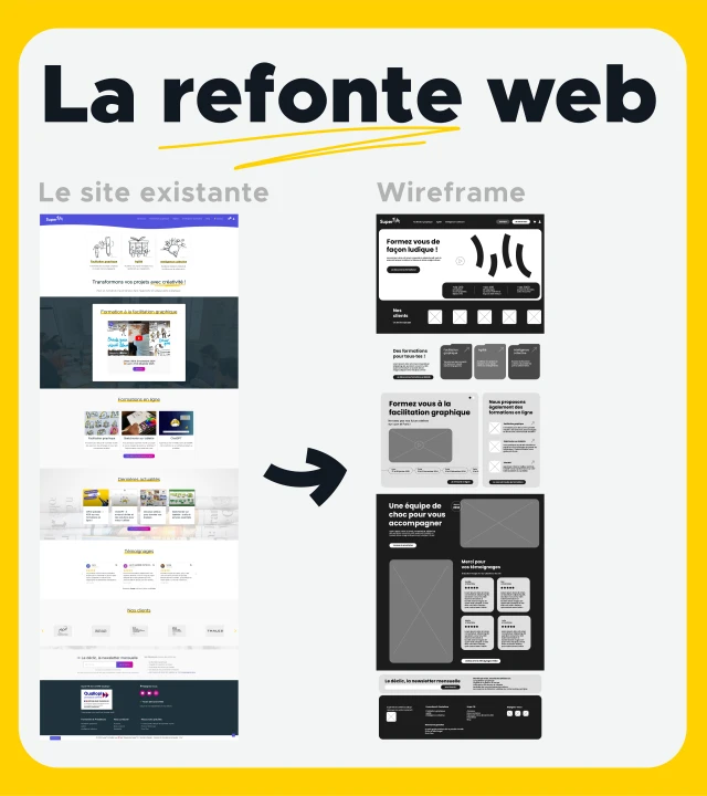 Maquette du site web SuperTilt après refonte