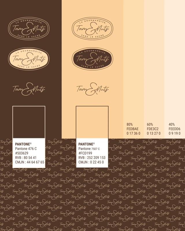 Identité visuelle de Tam&Nuts – Pâte à tartiner, visuel 4