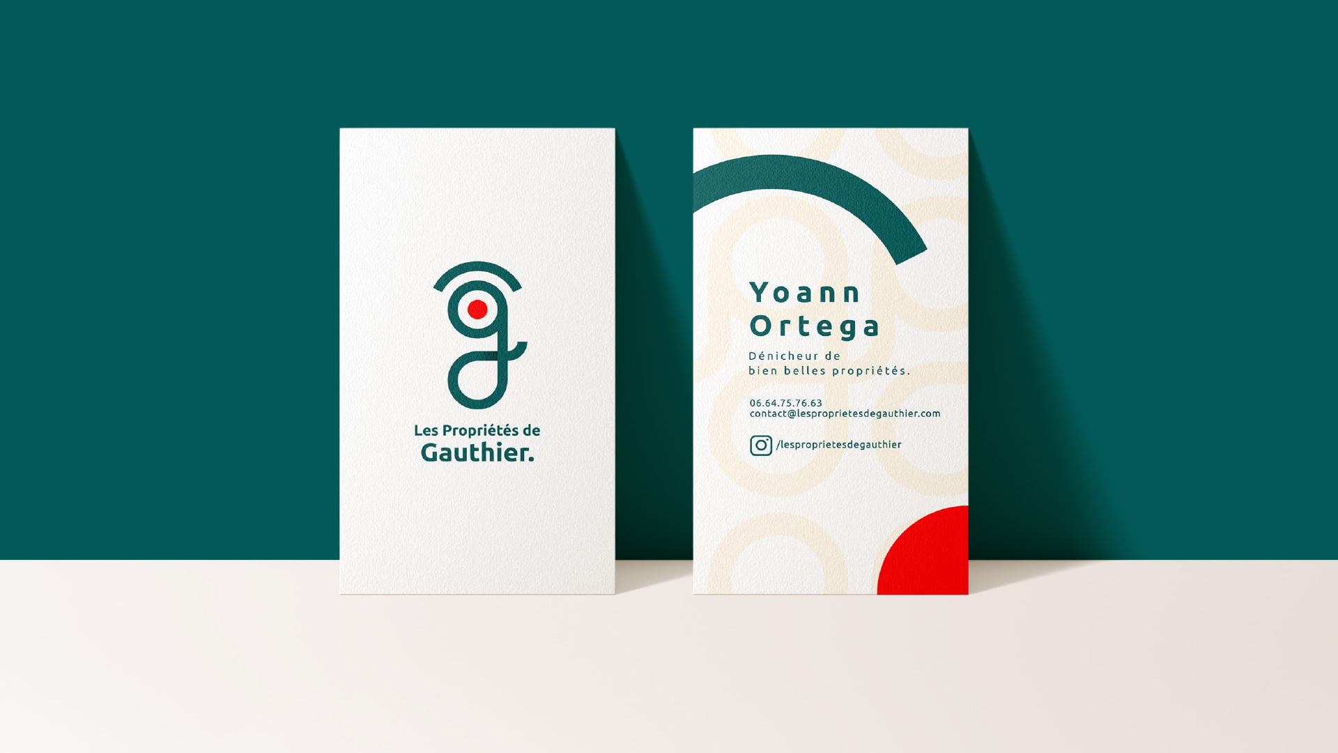 Les Propriétés de Gauthier - carte visite