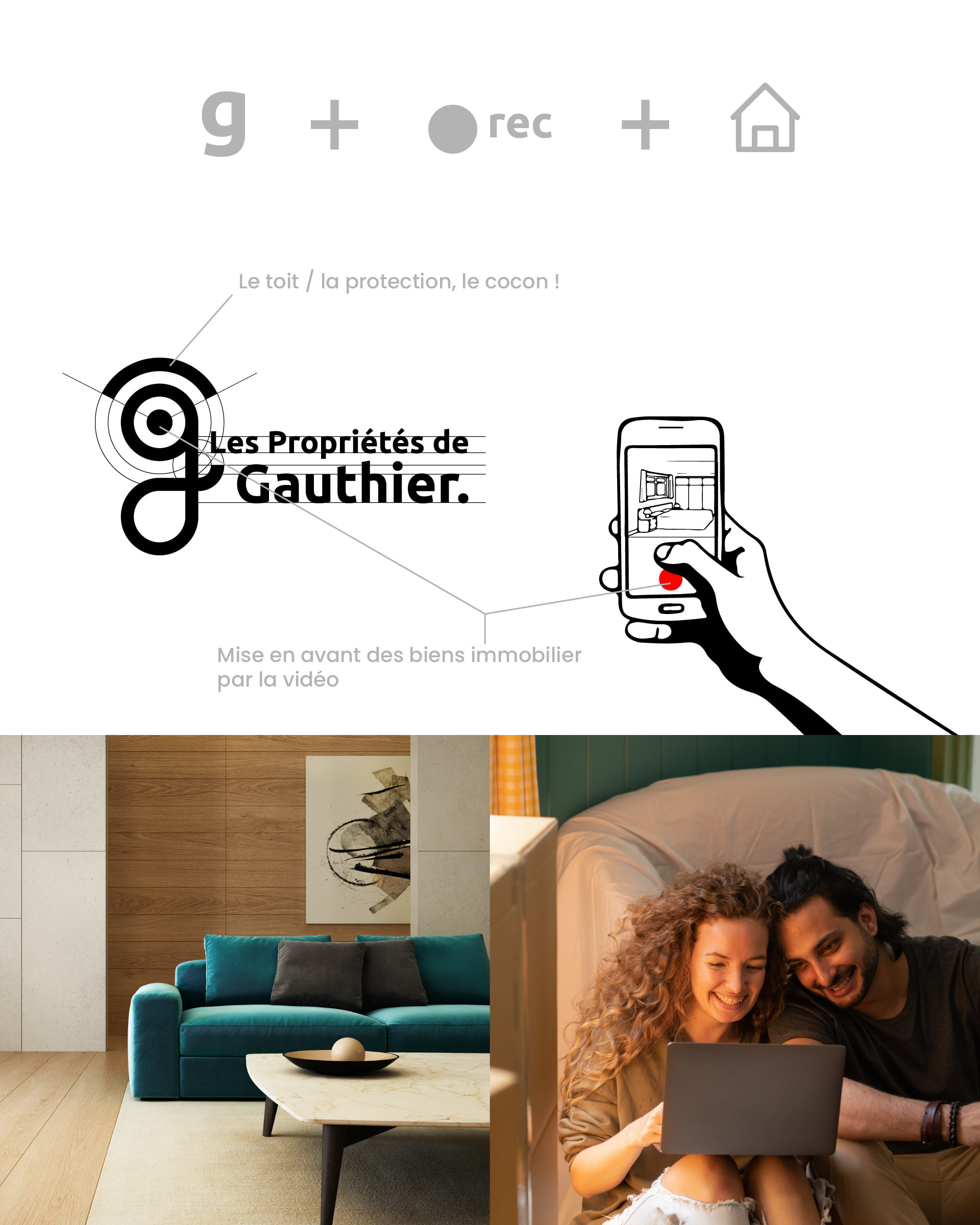 Les Propriétés de Gauthier - explication identité visuelle