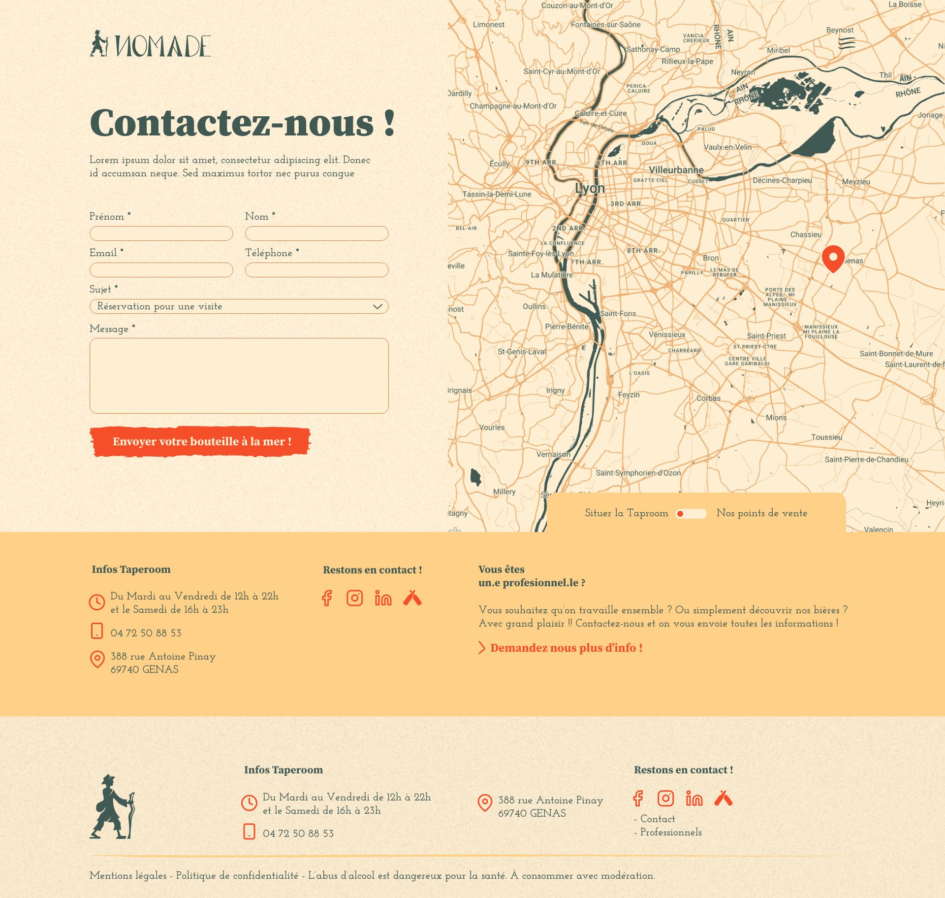 Nomade bière - Home – Contact