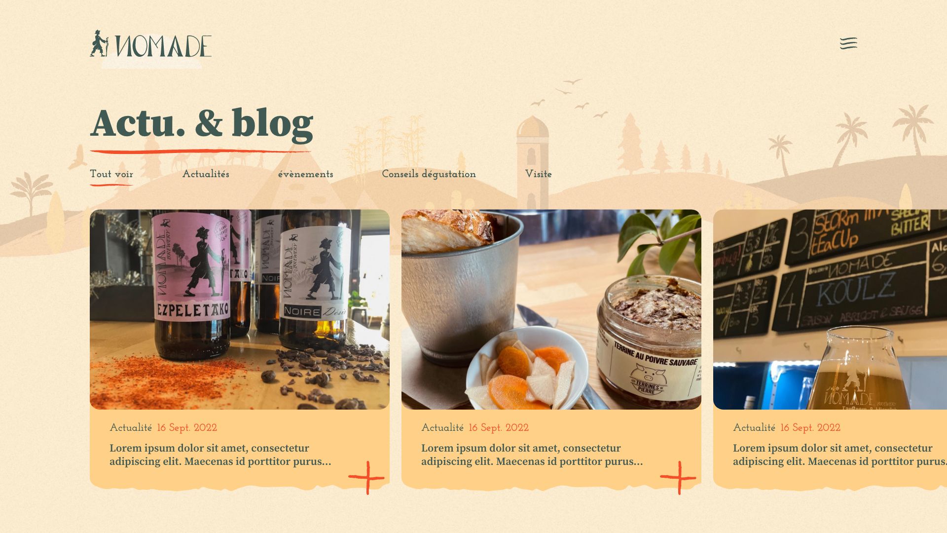 Nomade bière - Home – Listing actus