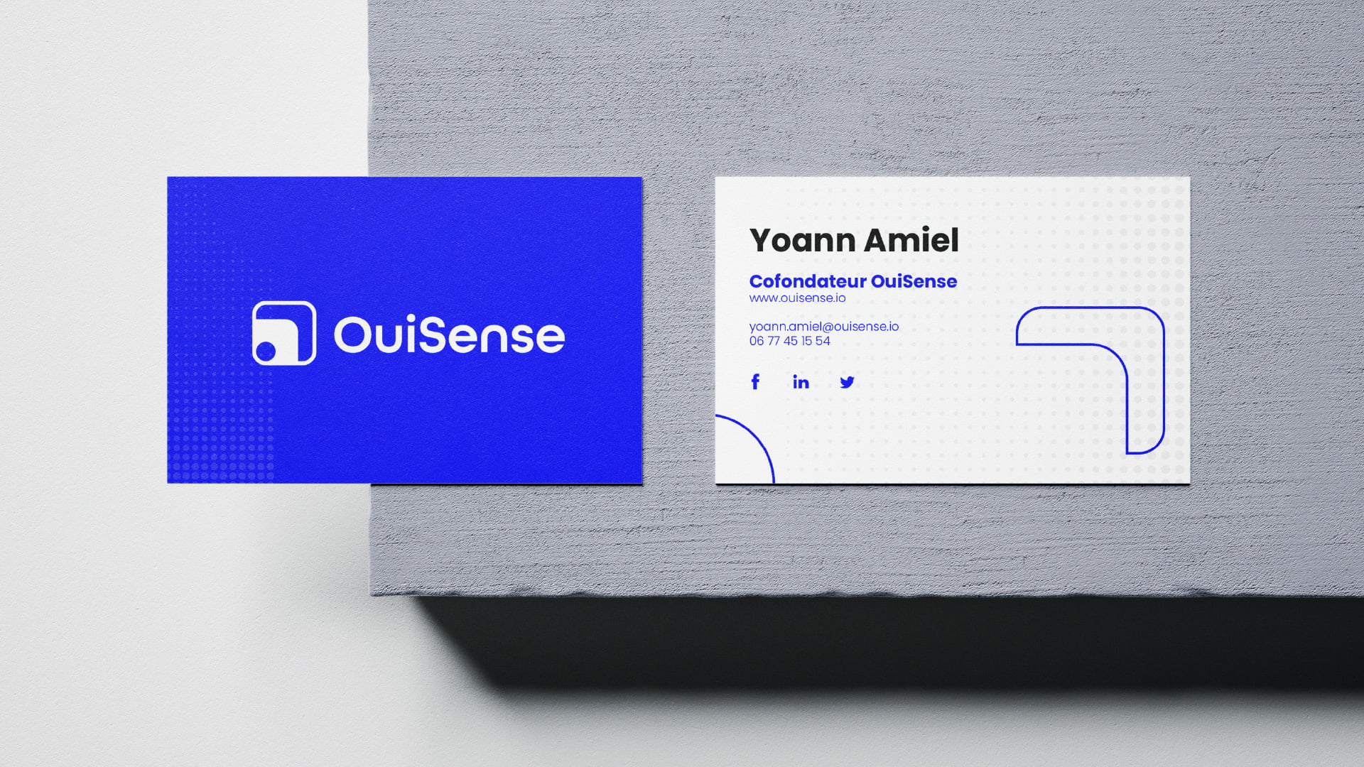 OuiSense - logo - carte de visite