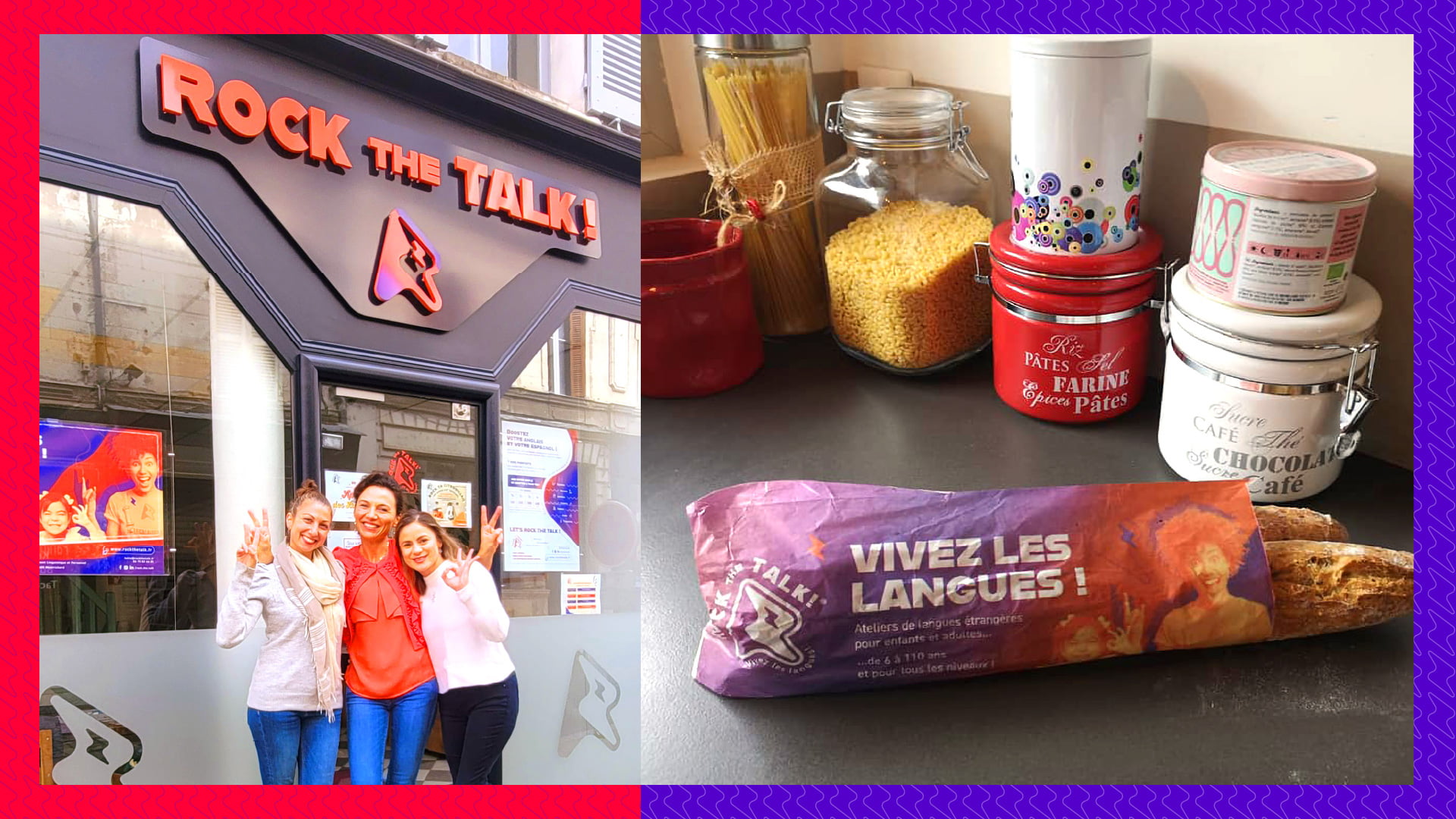 enseigne et ac à pain Rock the Talk