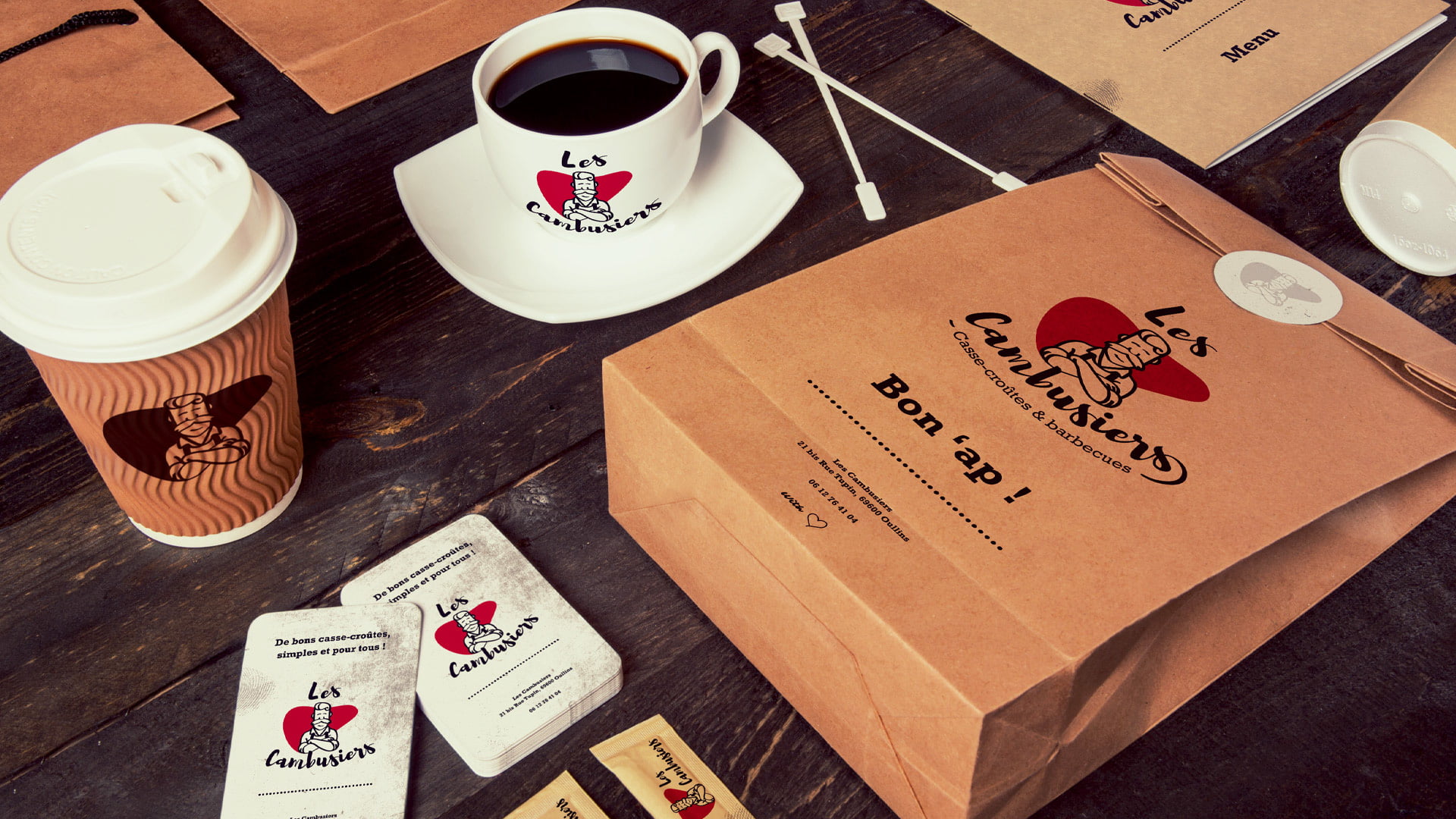 les cambusiers logo branding