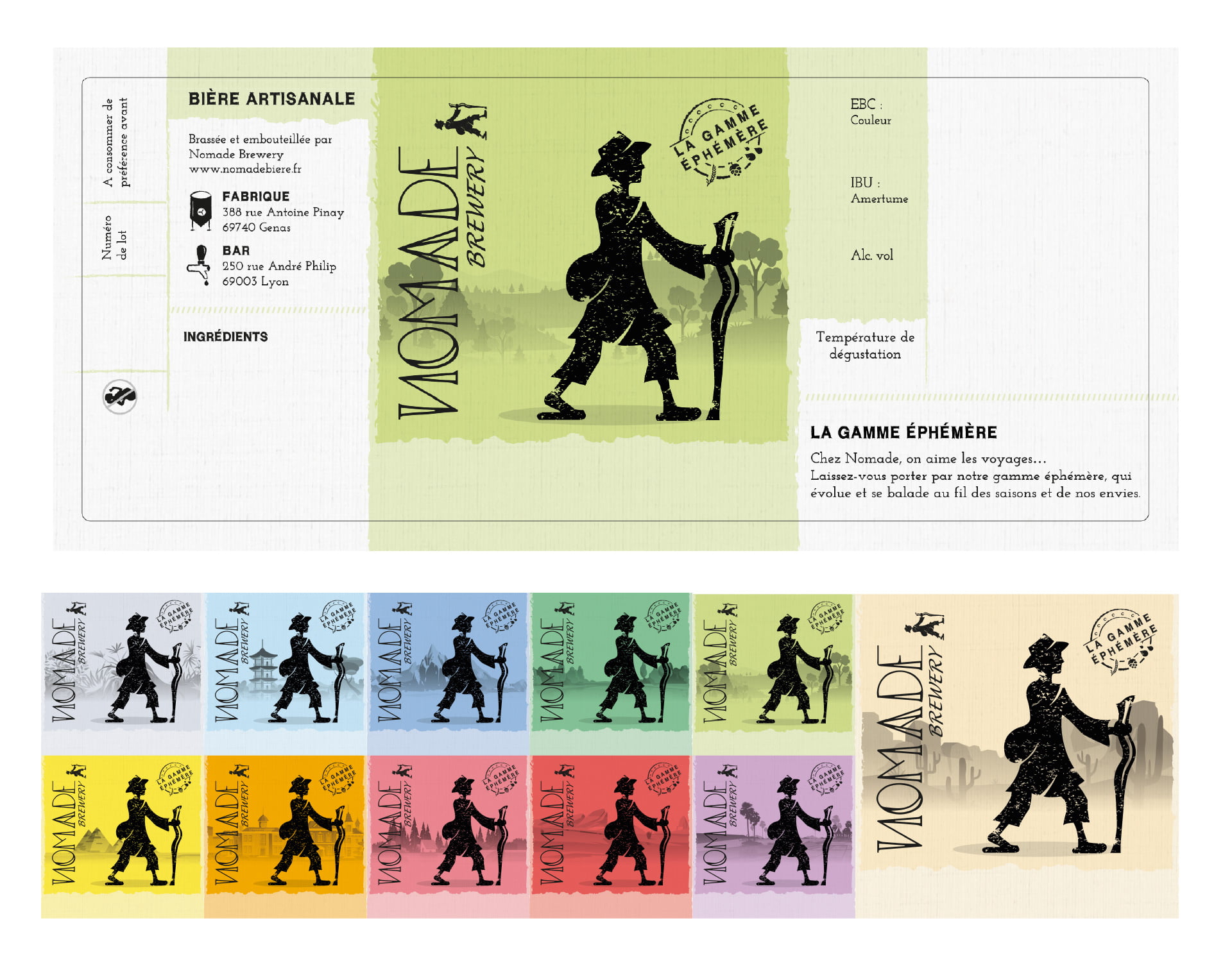 nomade brewery - gamme ephemere
