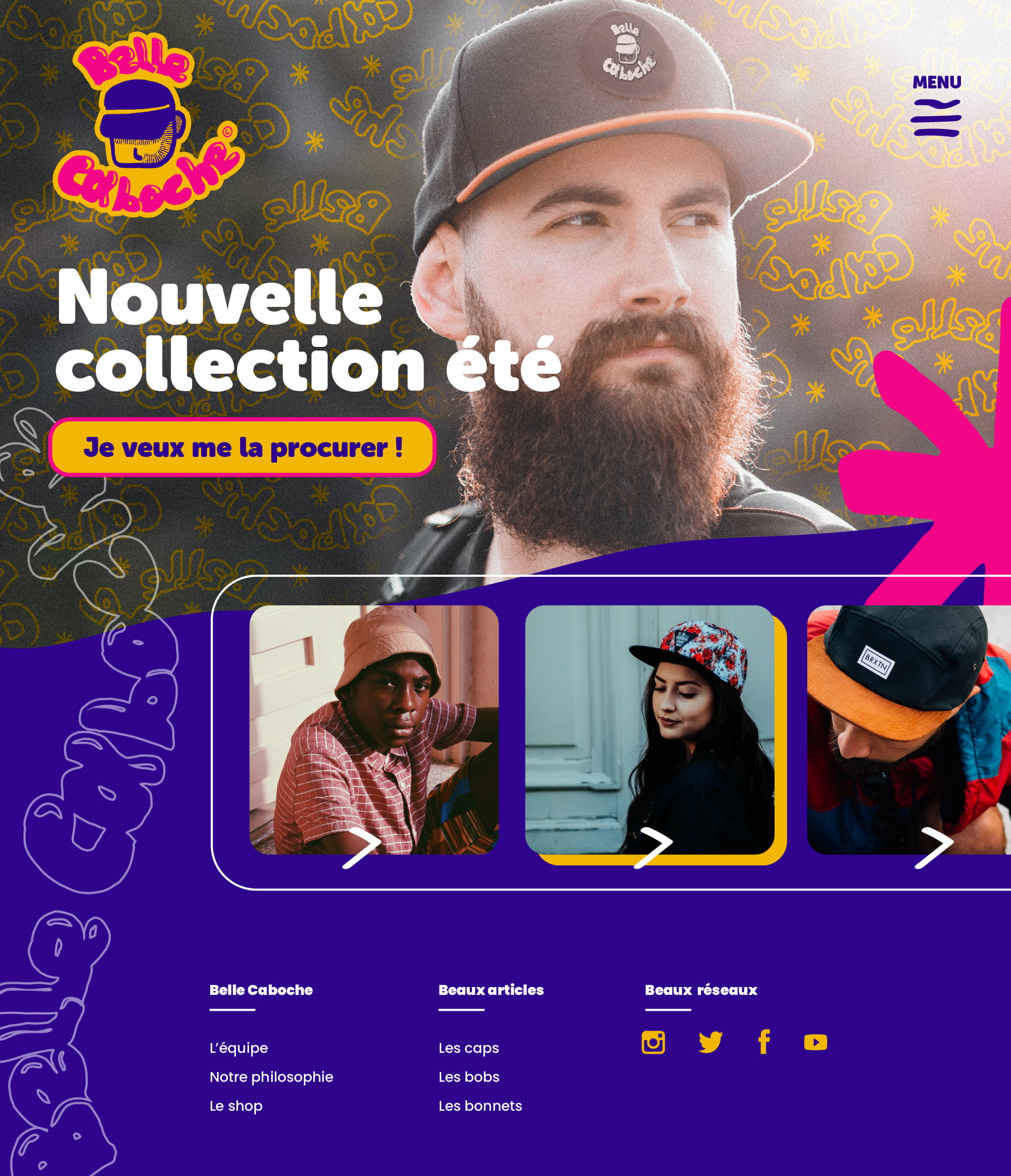 Belle Caboche lot casquettes web