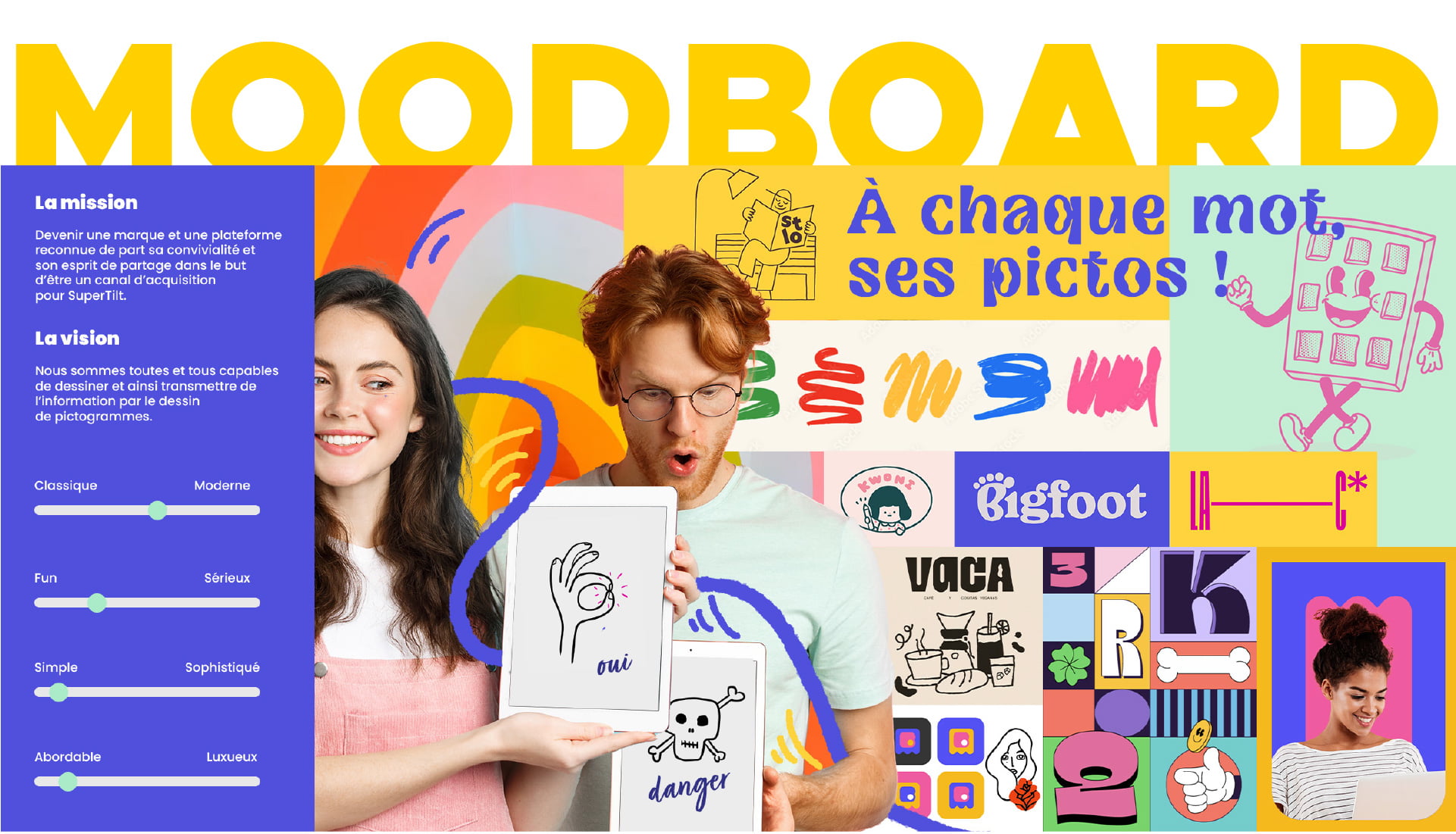 picto dico logo moodboard