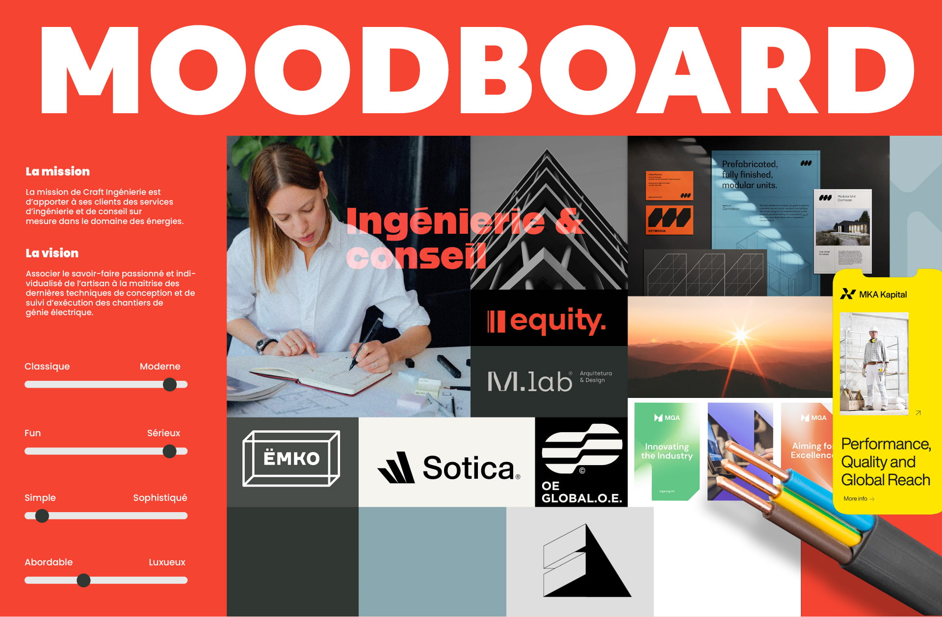 Craft Ingénierie moodboard