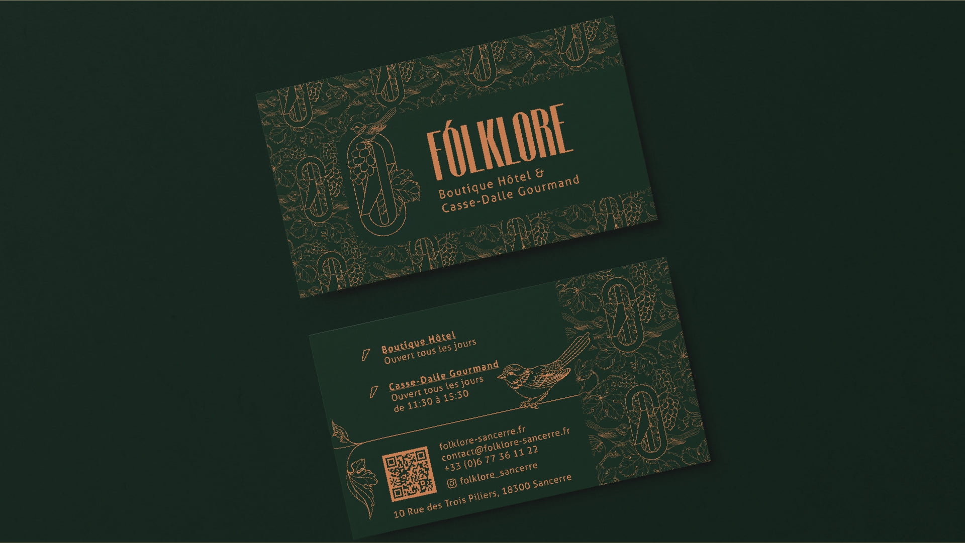 Folklore Sancerre - carte visite