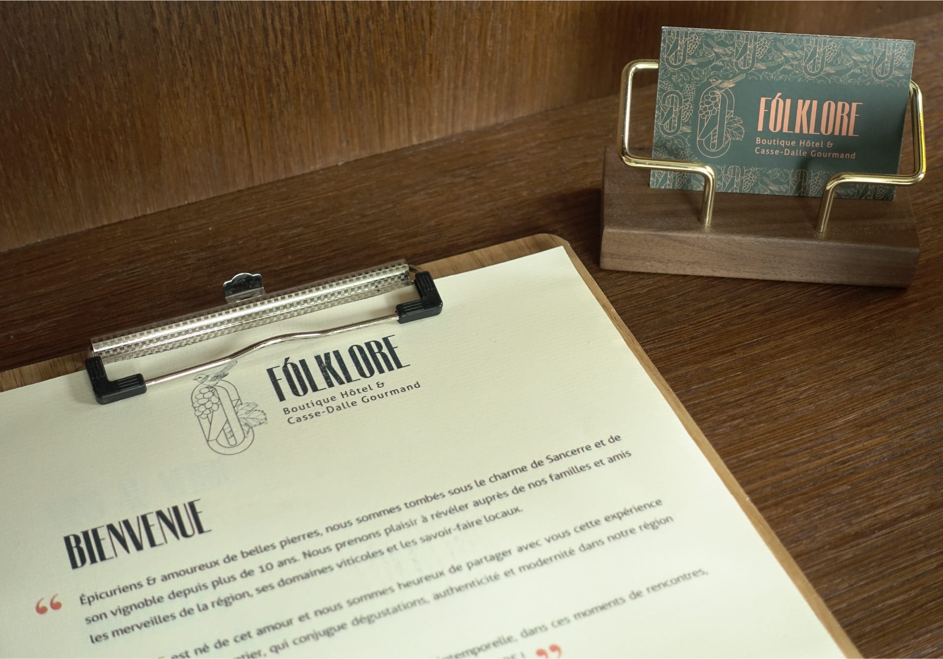 Folklore Sancerre - menu