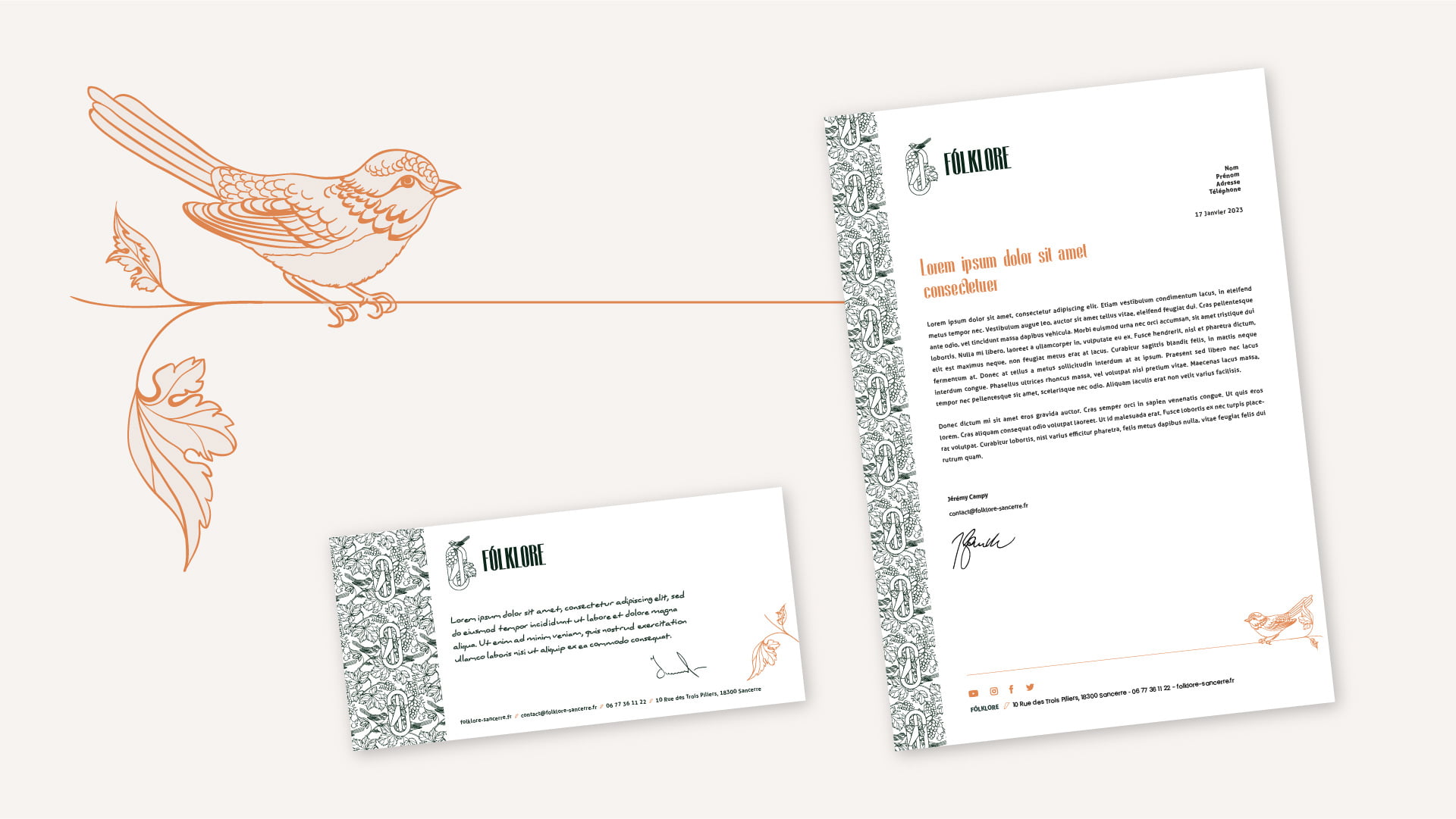 Folklore Sancerre - papeterie