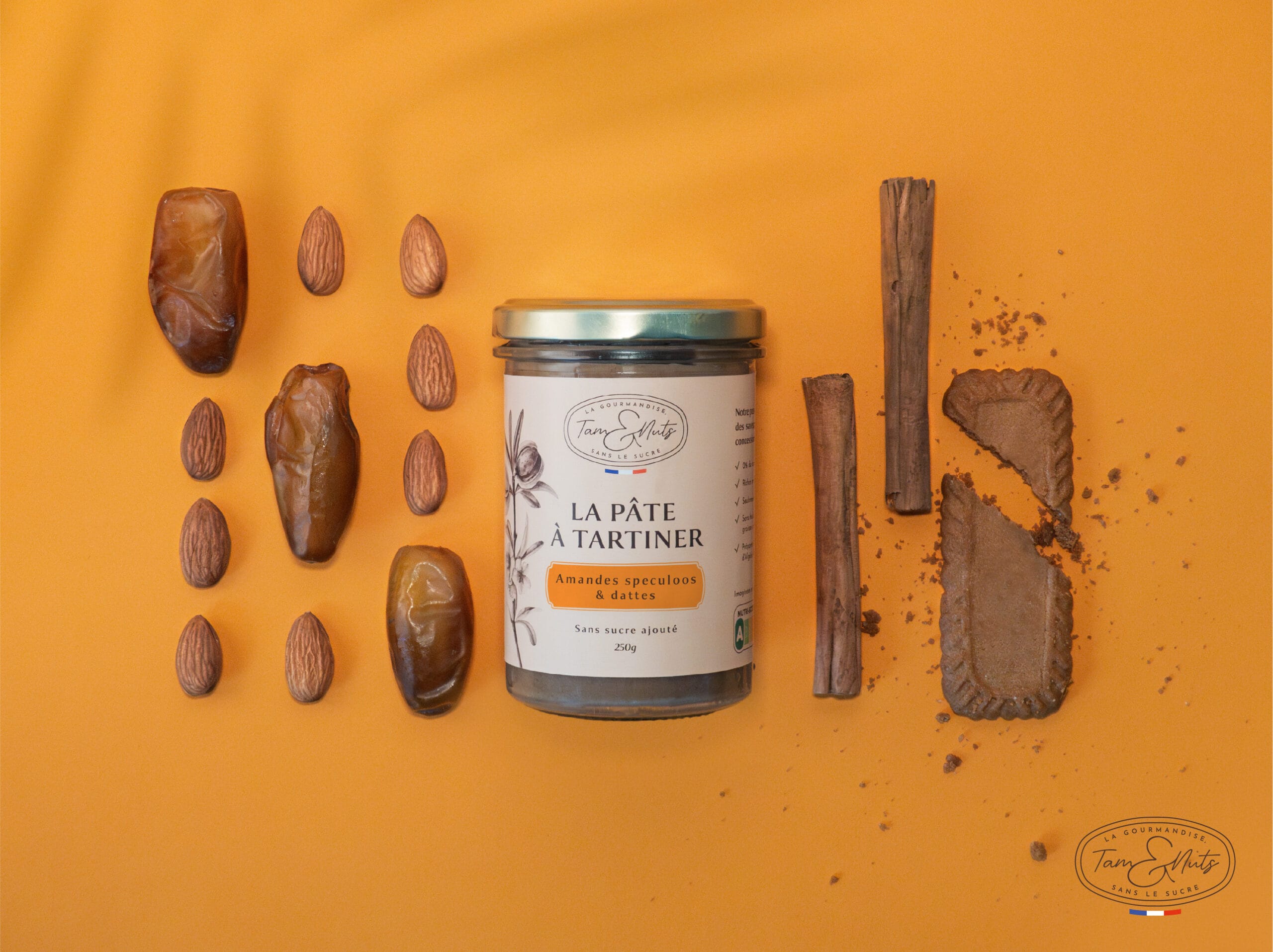 Tam&Nuts - pâte à tartiner - shooting photo amandes