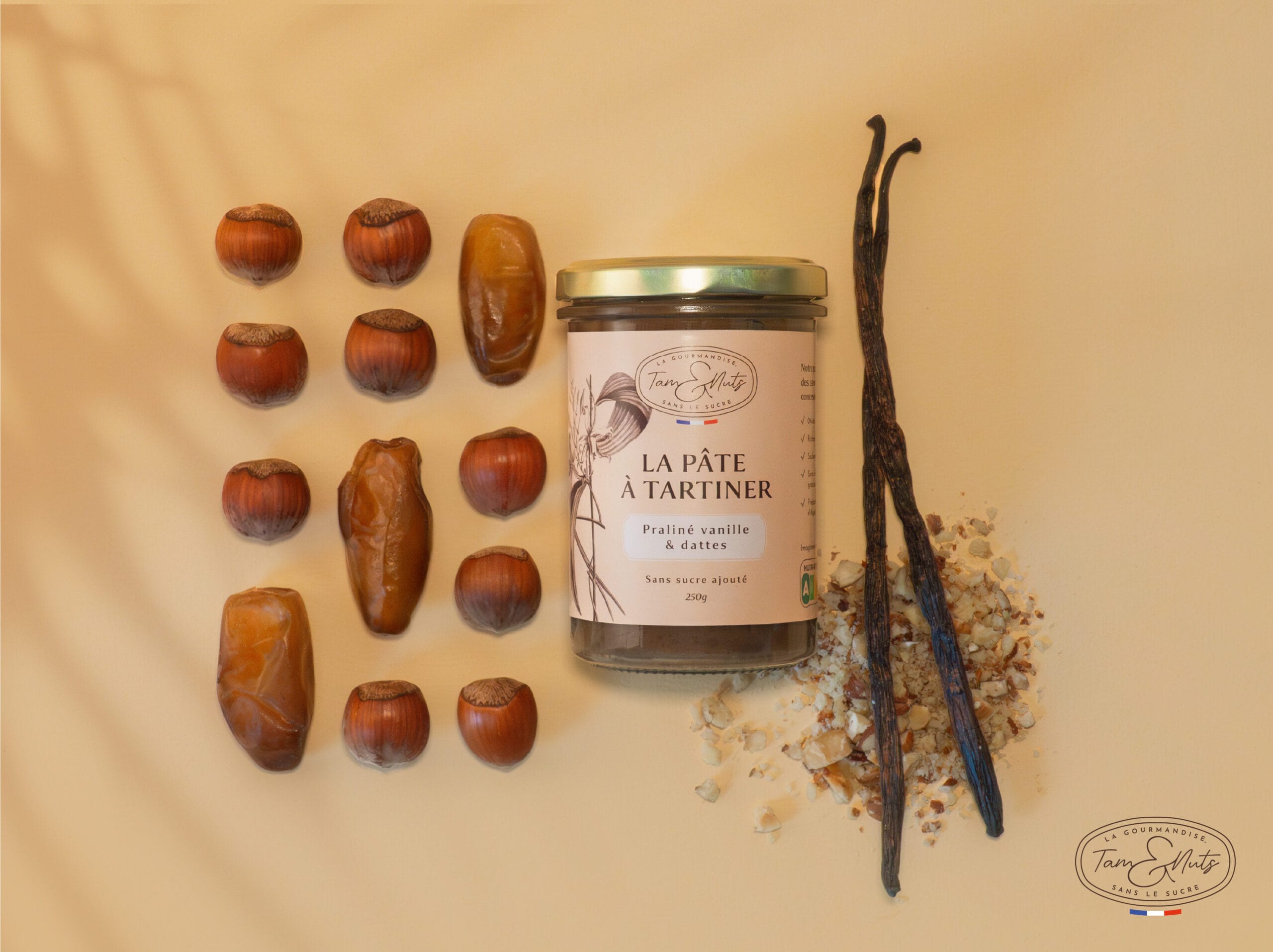 Tam&Nuts - pâte à tartiner - shooting photo vanille