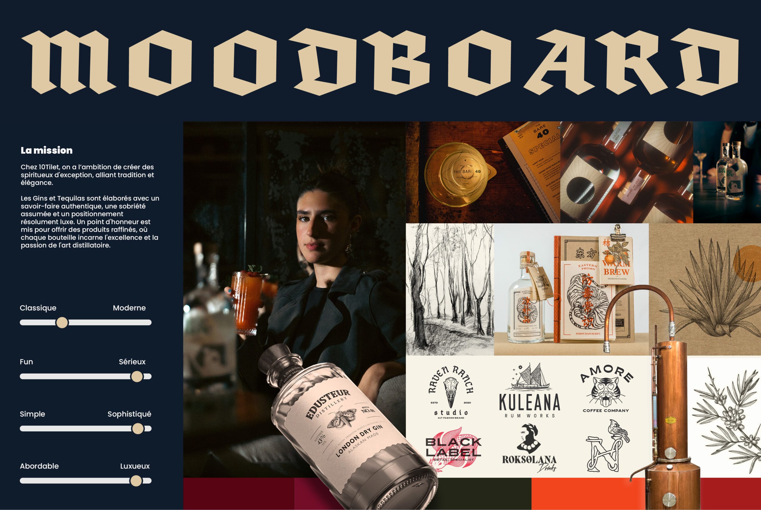 Distillerie Tilet - moodboard