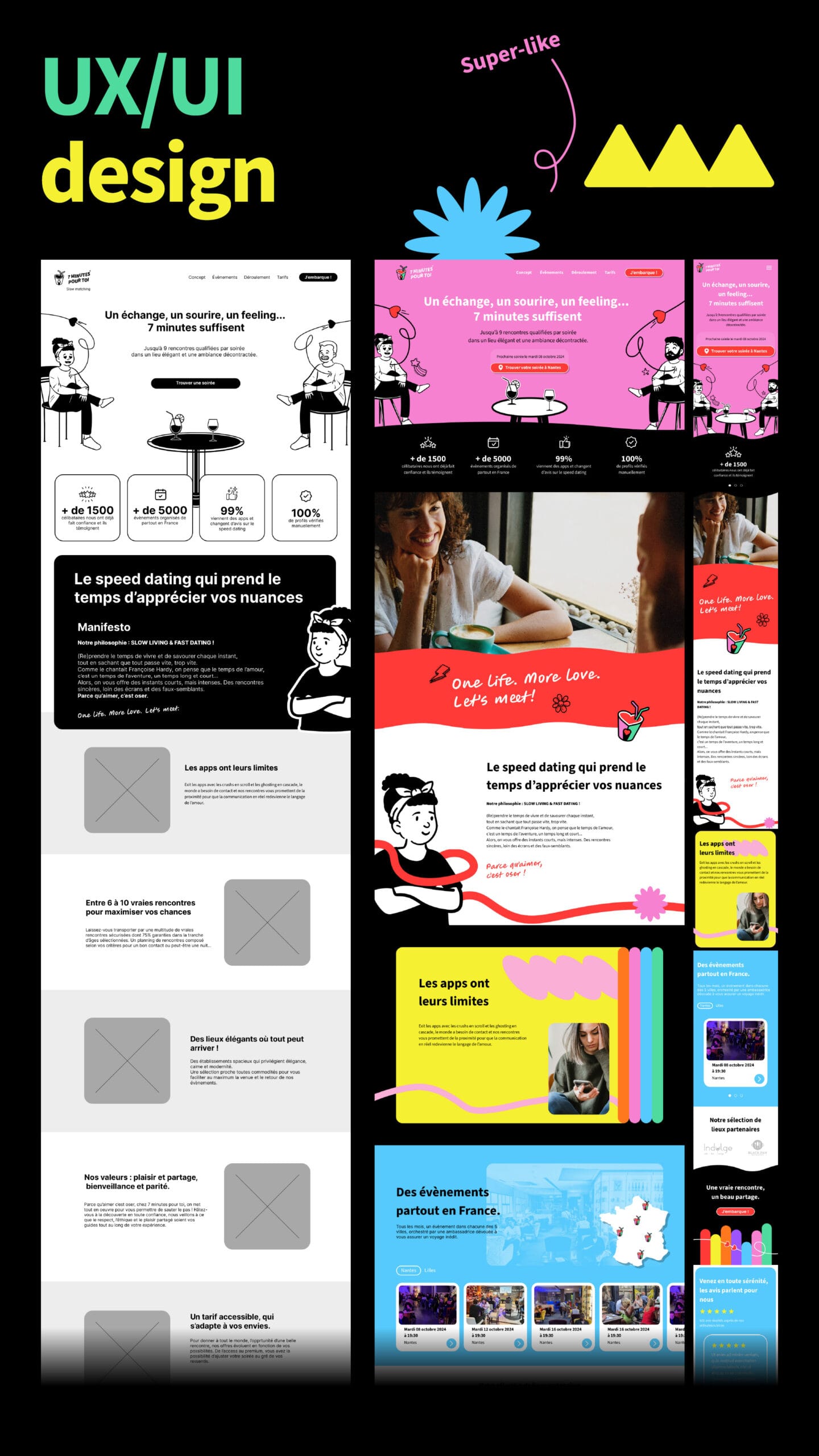 7 Minutes pour Toi - ux ui design