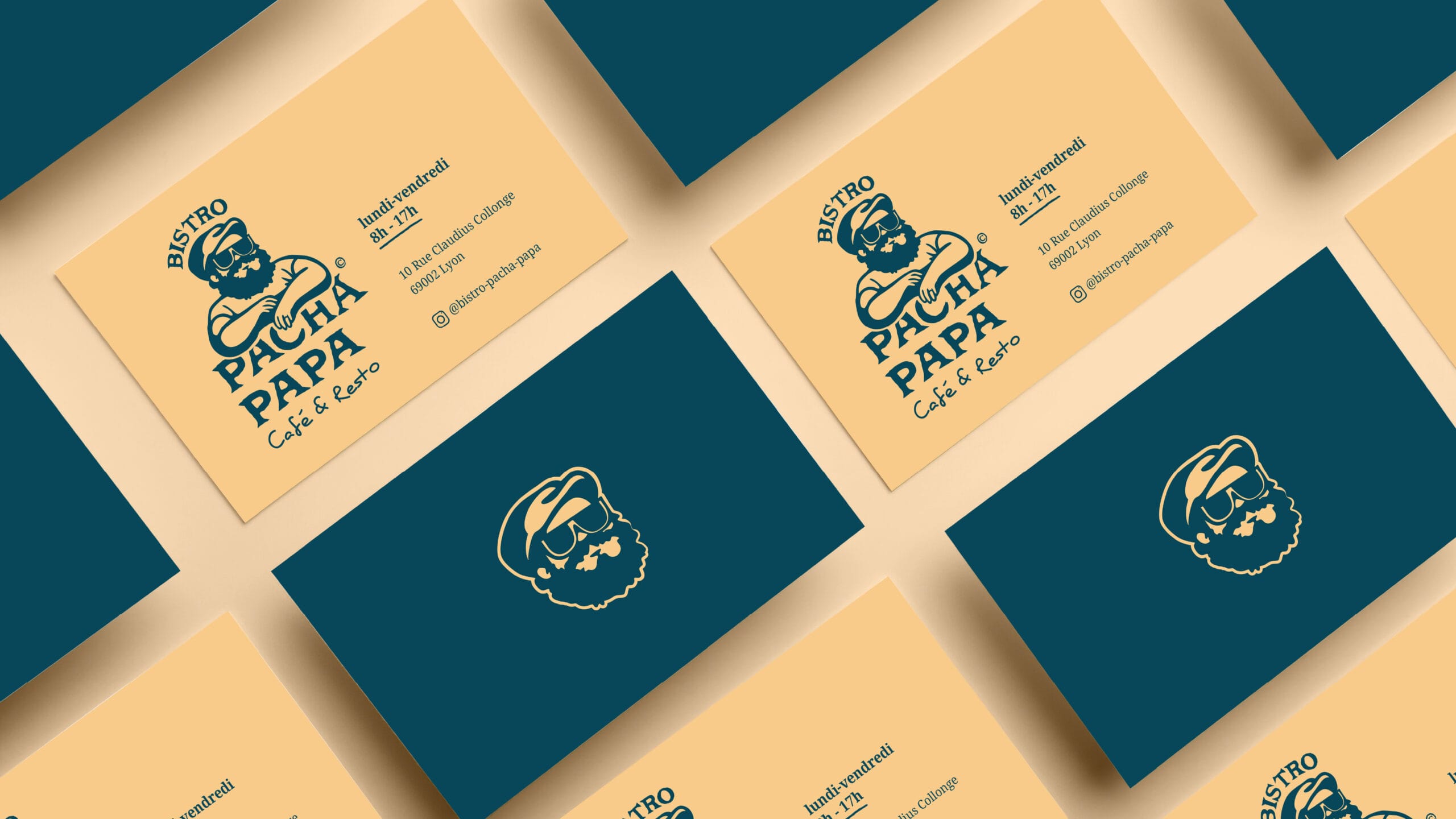 logo Bistro Pacha Papa Lyon - cartes visite