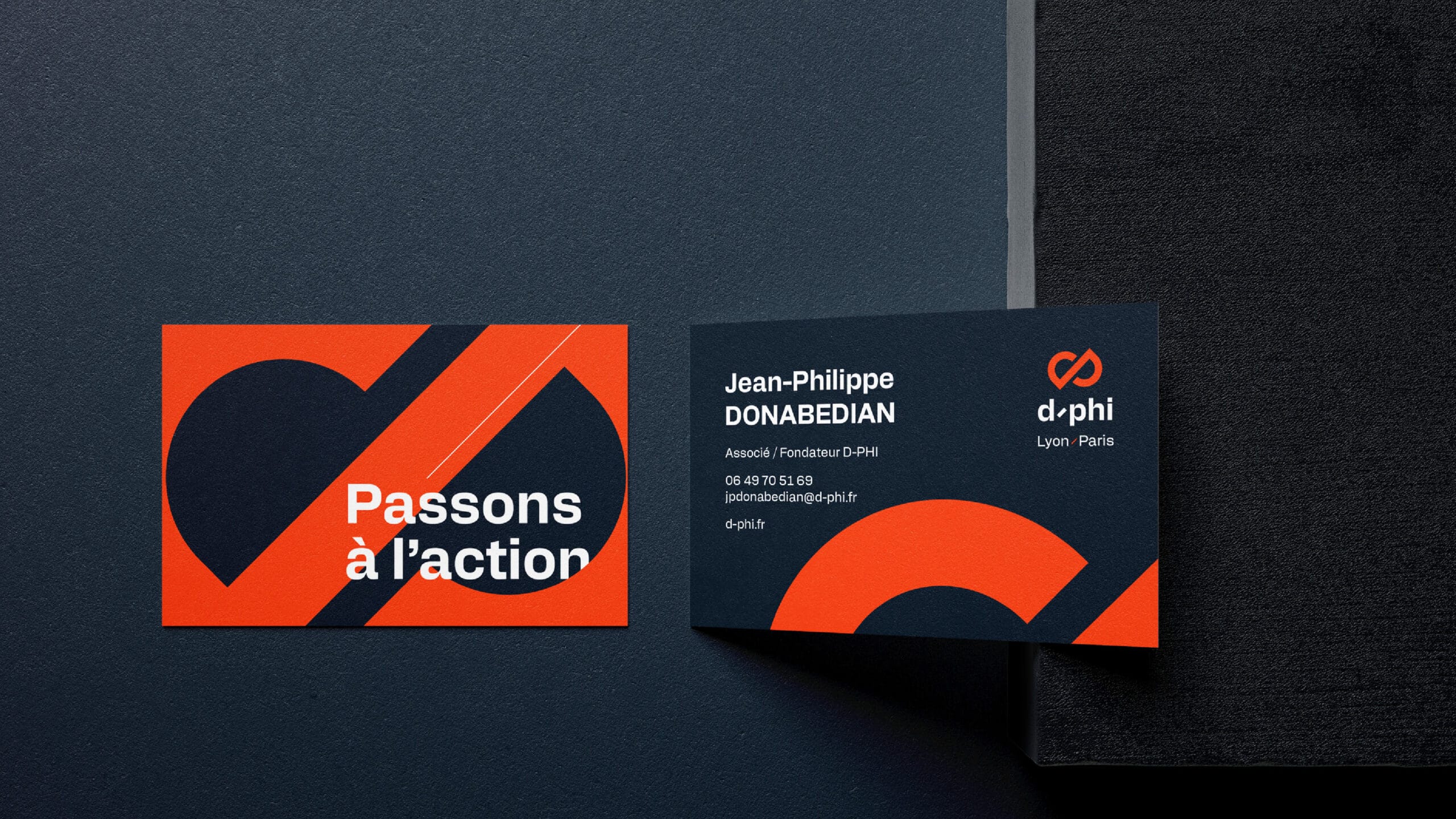 D-PHI - logo carte visite